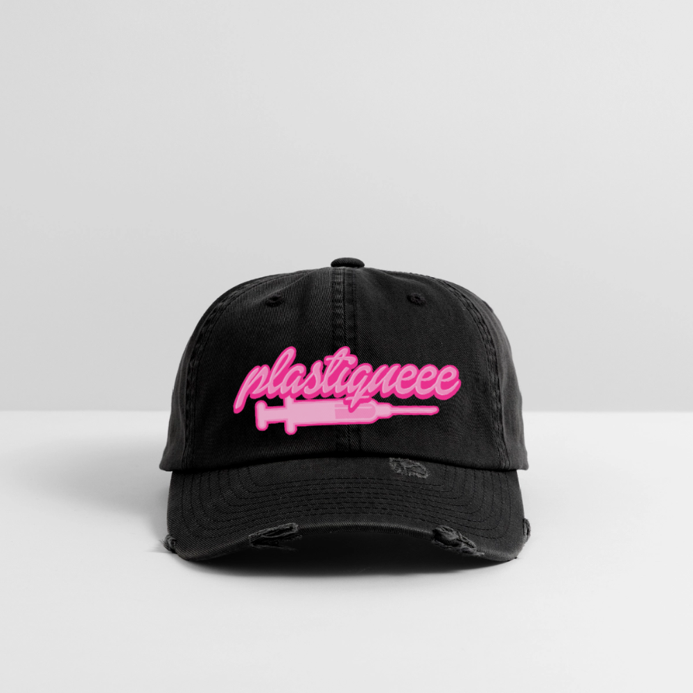 PLASTIQUEEE 2 -  DESTROYED CAP - black