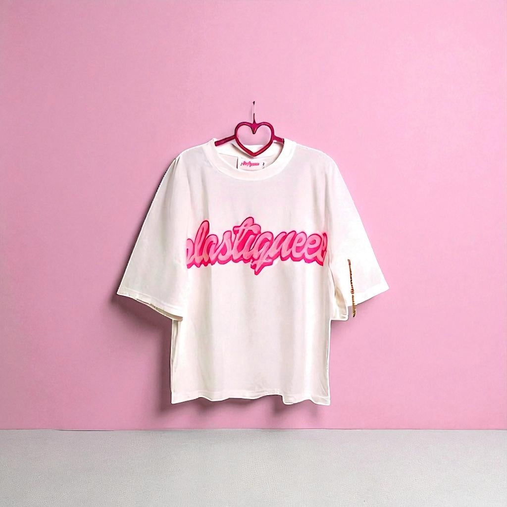 PLASTIQUEEE - CROPPED OVERSIZED TEEE